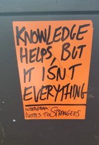 Knowledge helps but isnt everything slide